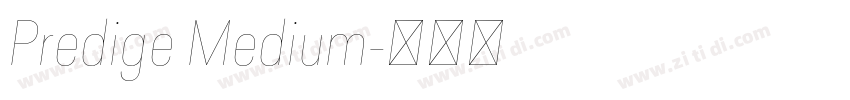 Predige Medium字体转换